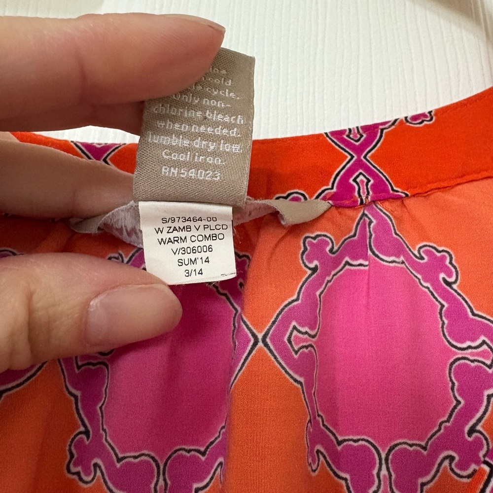 Pink and Orange maxi Dress by Banana Republic - Picture 8 of 9